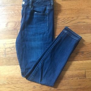 SIZE 10 BLUE AMERICAN EAGLE JEANS HIGH WAISTED